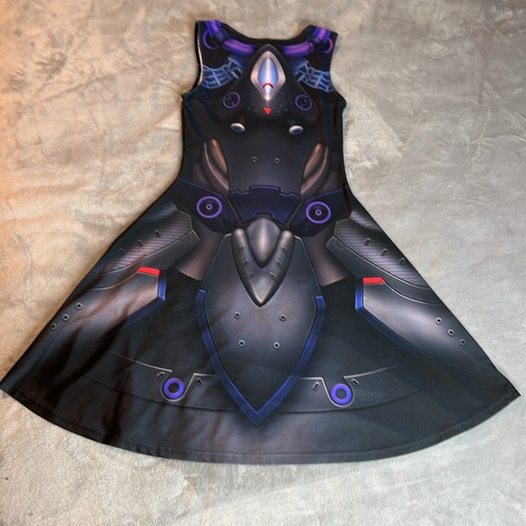 🎯Rare Overwatch x Wild Bangarang Moira Skater Dress Moira Size Medium - Picture 4 of 16